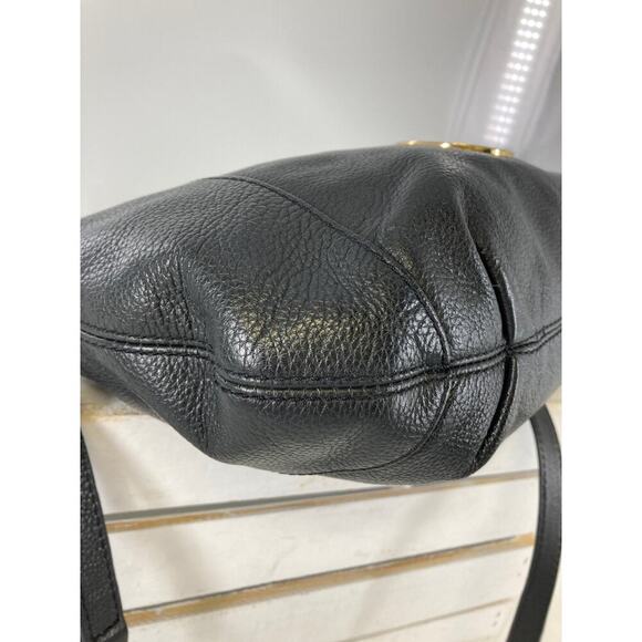 MICHAEL KORS MEDIUM BLACK PEBBLED LEATHER CROSSBODY BAG - Picture 8 of 13